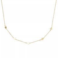 Dainty 18K Gold Star Choker - Necklaces - Elk & Bloom